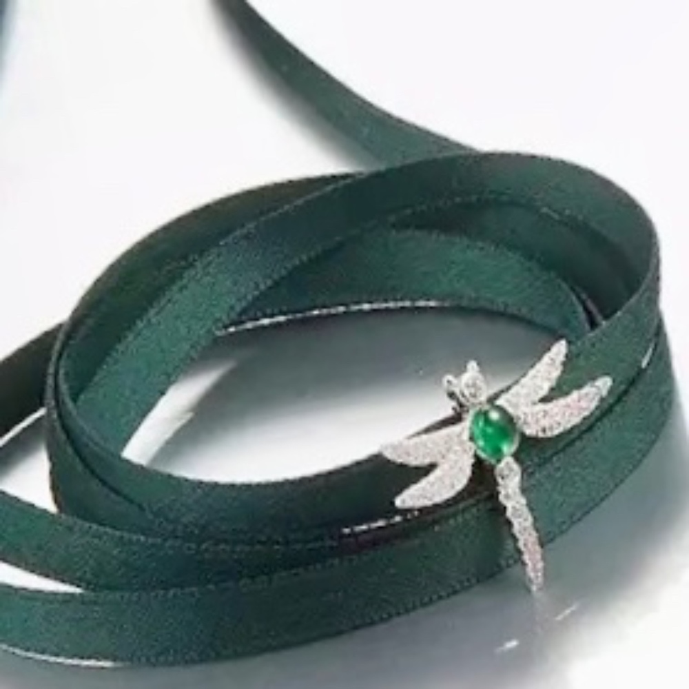 Dragonfly Choker Pendant Necklace
